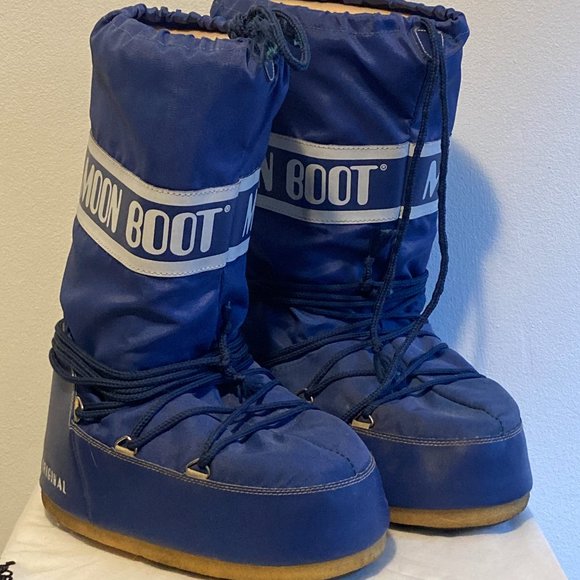 Technica Shoes - Moon Boots Original BLUE EU Size 42-44 Technica Winter Snow Vintage 1980's